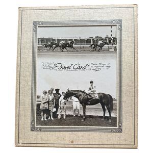 1970 Monmouth Park Horse Racing Photo – Travel Card Win NJ M. Moncrief  B&W